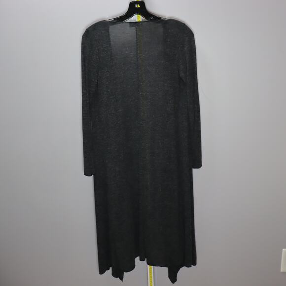 Method Long Draped Charcoal Cardigan Lightweight Knit Size S - Picture 2 of 4